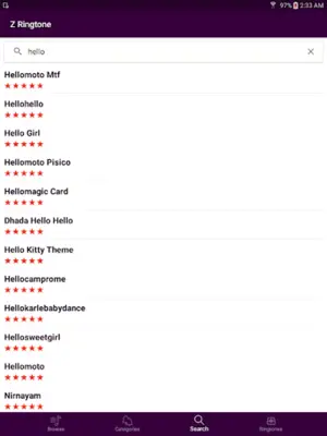 Z Ringtones Premium 2023 android App screenshot 2